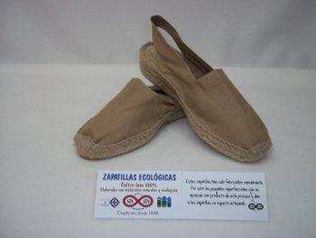 Alpargata descalza talon crudo 1