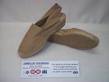 Alpargata descalza talon crudo 2