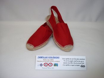 Alpargata descalza talon roja 1