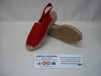 Alpargata descalza talon roja 2